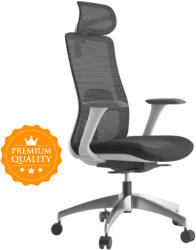 Mercury Ergonómikus irodai szék WISDOM, szürke műanyag, sötétszürke