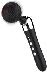  Hajlított, akkus masszírozó vibrátor (fekete) - shop