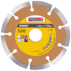 Konner Abrasive Tárcsa KONNER D71003, 115 mm, gyémánt, szegmentált