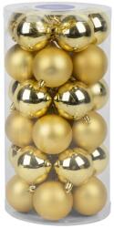 MagicHome Gömbök MagicHome Karácsony, 30 db, arany, vegyes, karácsonyfára, 6 cm