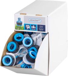 AQUACRAFT Adapter AQUACRAFT® 552185 SoftTouch G3/4"-1/2", kerti tömlőhöz, 70 db-os display doboz