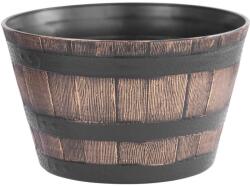 Virágcserép Strend Pro Woodeff, 39x23 cm, arany, fa hatású