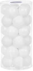 MagicHome Gömbök MagicHome Karácsony, 30 db, fehér, fényes, vegyes, karácsonyfára, 6 cm