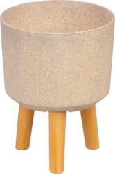  Virágcserép Strend Pro, bambuszszál színű, 20x20x26 cm