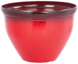 Virágcserép Strend Pro, mázas, piros, 38x28, 5 cm