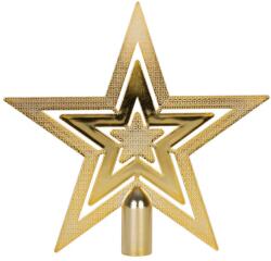  Dísz MagicHome, csillag, arany, 1 db, 20 cm, karácsonyfára, Karácsonyra