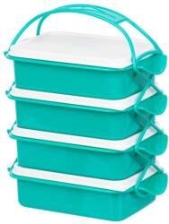  Ételhordó MagicHome CS336, 4 részes, 4x 1000 ml, PP/PE, 24, 3x14, 6x29, 5 cm