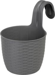  Függő virágtartó Strend Pro, PP, 26x18x24, 5 cm, szürke színű