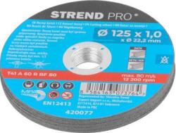 Strend Pro Tárcsa Strend Pro, 125x1, 0x22, 2 mm, fémvágó, doboz, 10 db