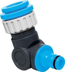 AQUACRAFT Adapter AQUACRAFT® 550342, csuklós, 1/2"-3/4"-1", 360, 180, külső menetes, kerti tömlőhöz