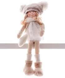 MagicHome Dekoráció MagicHome Karácsony, gyerekek, fehér, ülő, 22 cm