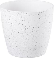 Strend Pro Virágcserép Strend Pro Stone, 23x20, 5 cm, fehér, kő hatású