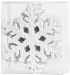 MagicHome Dísz MagicHome, hópelyhek, fehér, 12 db, 10 cm, karácsonyfára, Karácsonyra