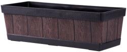  Virágcserép Strend Pro Woodeff, 15x47x17 cm, teak, fa hatású