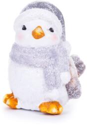 MagicHome Dísz MagicHome karácsonyi, Nőstény madár, szürke sál, terrakotta, 13, 80x9x12, 80 cm