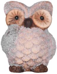  Figura MagicHome Karácsonyi, Bagoly, terrakotta, 9x8x9, 5 cm