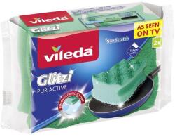 Vileda Szivacs Vileda Glitzi Pur Active, konyhai edénymosó szivacs, magas, 2 db-os csomag