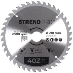  Tárcsa Strend Pro TCT, 210x2.6x30/20 mm, 40T, fához, fűrész, SK lapkák
