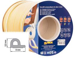  Tömítés Stomil SD-39AX/4-0, P profil, 9x5.5 mm, L-100 m, ablakokhoz és ajtókhoz, barna