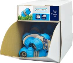 AQUACRAFT Csatlakozó AQUACRAFT® 552095, SoftTouch 5/8"-3/4", kerti tömlők összekötéséhez és javításához, 35 db