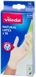 Vileda Kesztyűk Vileda Natural Latex, S/M, 10 db