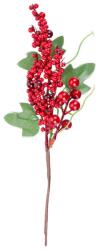 MagicHome Vianoce Ág MagicHome Karácsony, bogyókkal, piros, 31 cm