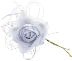  Virág MagicHome, rózsa, kék, szár, virágméret: 10 cm, virághossz: 18 cm, 6 db-os csomag