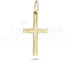  14 karátos arany kereszt medál (AU13685) AU13685
