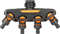 Strend Pro Elosztó Strend Pro Garden, csatlakozó, kerti, 4-utas, szelepekkel