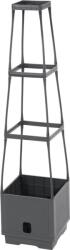 Virágcserép Strend Pro Herrison FP8018, támasztótoronnyal, 250x250x1050 mm