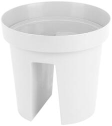 Virágcserép Strend Pro Modern Railing, korlátra, 25, 5x28 cm, fehér