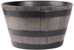  Virágcserép Strend Pro Woodeff, 39x23 cm, natúr, virágláda, fa hatású