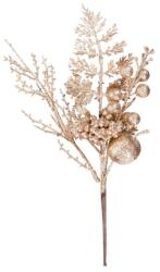 MagicHome Vianoce Ág MagicHome Karácsony, almával és bogyókkal, arany, 28 cm