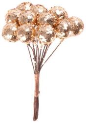 MagicHome Vianoce Ág MagicHome Karácsony, berries, arany, 9 cm