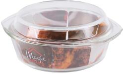 Magic home Sütőtál MagicHome, 2500 ml, boroszilikát üveg, kerek