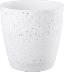 Strend Pro Virágcserép Strend Pro Stone, 35x35 cm, fehér, kő hatású