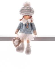 MagicHome Dekoráció MagicHome Karácsony, gyerekek, kék, ülő, 22 cm