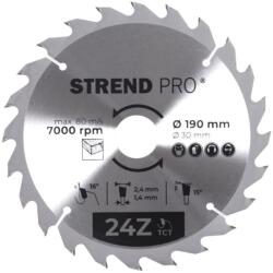  Tárcsa Strend Pro TCT, 190x2.4x30/20 mm, 24T, fához, fűrész, SK lapkák