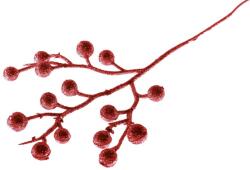  Ág MagicHome Karácsony, Csillogó bogyók, piros, 28 cm