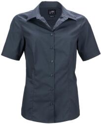 James & Nicholson (Daiber) Női rövidujjú ing JN643 - Sötétszürke | 3XL (1-JN643-1748393)
