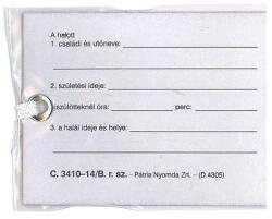  Nyomtatvány lábcédula fóliás (22782) - fotoland