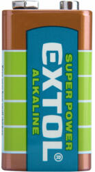 Extol Elem 9V (6LR61), alkáli, bliszteren (hosszú élettartam) (42016)