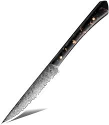 HARAHU Cuțit de bucătărie damasc UT-35148 - Steak / Negru KP35148