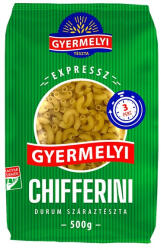 Gyermelyi Száraztészta chifferini GYERMELYI Expressz durum 500 g (TSZ01298) - papir-bolt