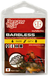 EnergoTeam Benzar 4626 12 Barbless Round Feeder Horog 8db/cs (43453112)