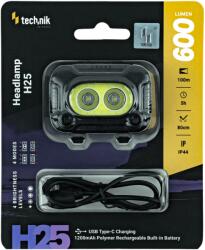 Technik Fejlámpa H25 (akkumulátoros) XPG-2+2835*8 LED + USB Type-C (600 lumen) (MTH25)