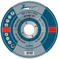 Z-TOOLS Z-TOOLS INOX tisztítókorong 125x6, 5x22, 2 WA24Q-BF (010203-0091)