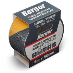Berger csúszásmentes ragasztószalag 5mx50mm/0, 8mm sárga/fekete (200101-4061)