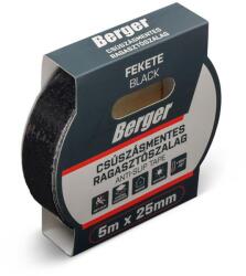 Berger csúszásmentes ragasztószalag 5mx25mm/0, 8mm fekete (200101-4060)