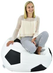  EMI focilabda mintás fehér-fekete műbőr babzsákfotel - emishop - 49 600 Ft